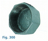 FIG.300 TAPON  HEXAGONAL H 3/4″ GALVANIZ