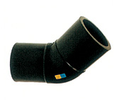 CODO 140-45º PE-100 SDR-17 SOLD.TOPE