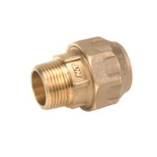 JUNTA MACHO RECTA 1″1/2X50 LATON PE/PE