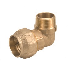 JUNTA EN CODO MACHO 1″1/2X50 LATON PE/PE